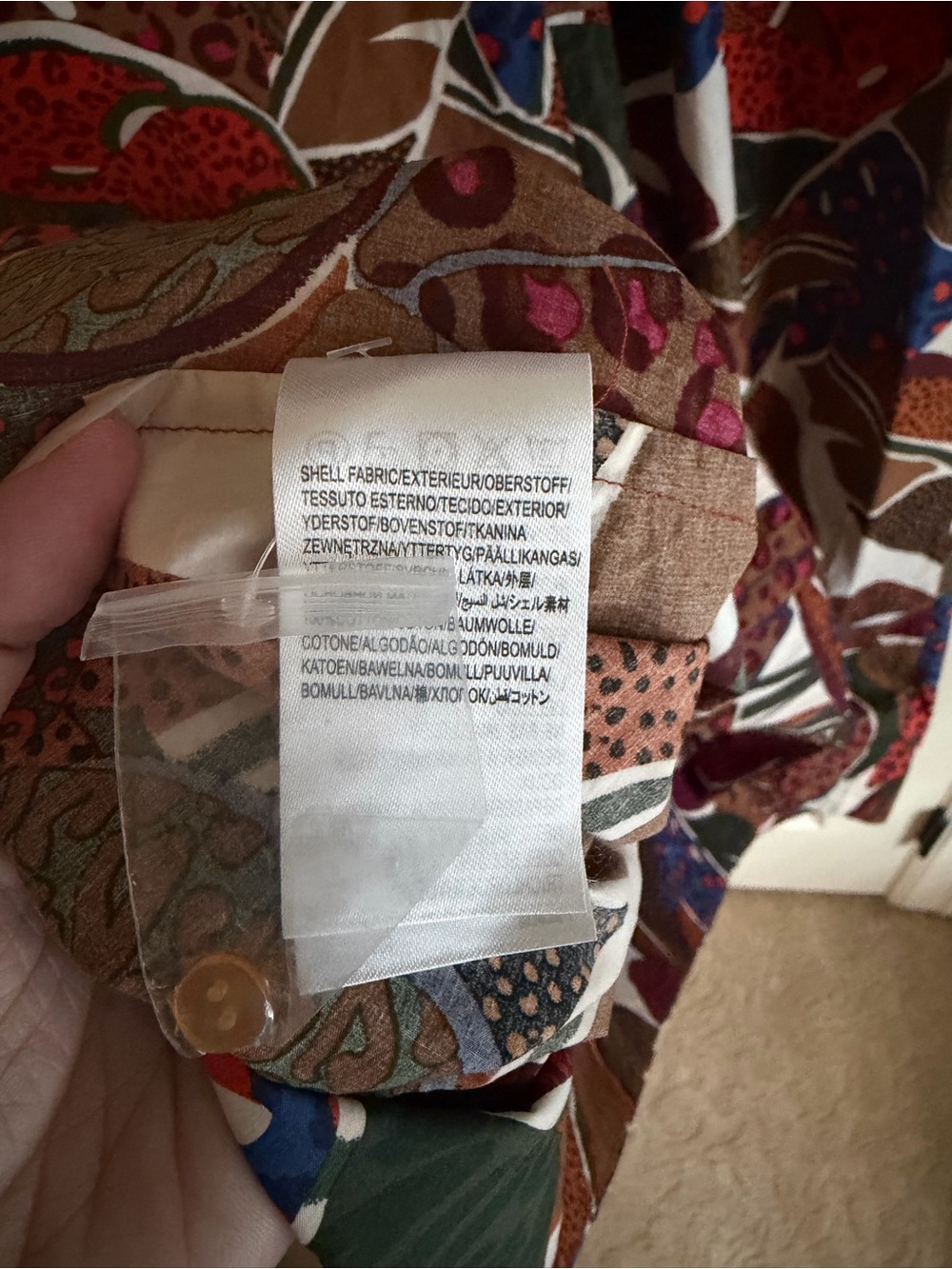Farm Rio by Anthropologie V-Neck Floral Print Maxi Dress in Brown Multi - Picture 6 of 8